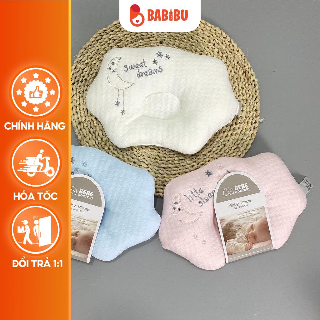 Gối Lõm Bông Cho Bé Bebe Comfor Hình Đám Mây Có 3 Màu Xanh Hồng Trắng Babibu - GLBB