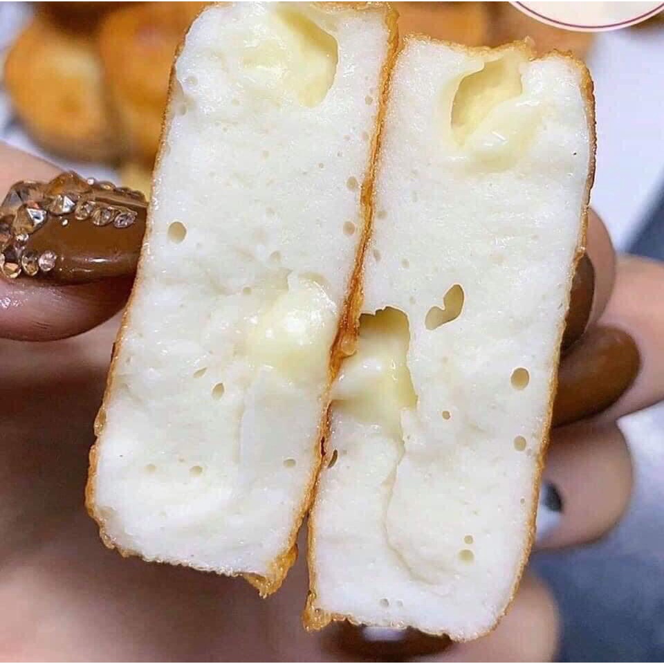 Đậu hũ phô mai Cheese Fish Tofu EB/đậu hủ phô mai Malaysia dùng làm viên thả lẩu, xiên que chiên, nấu, hấp, nướng