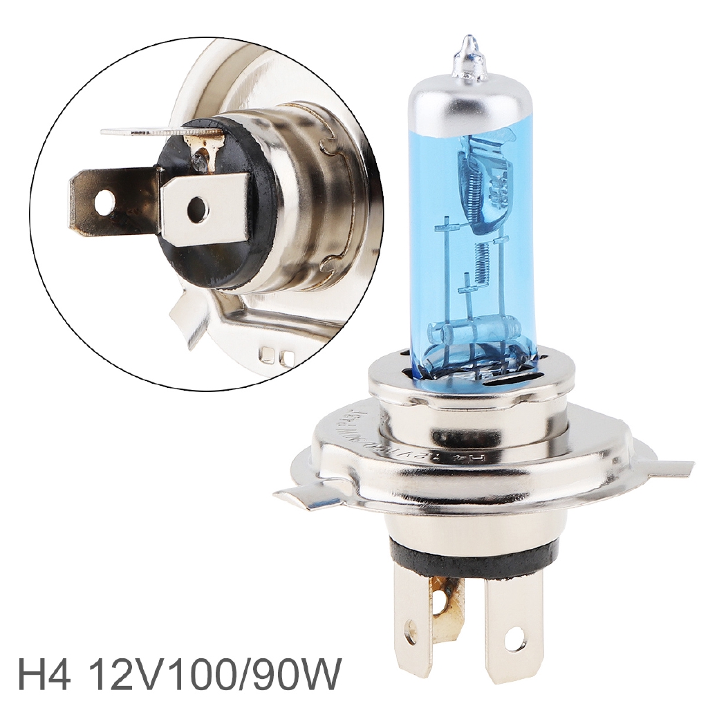 12V H4 100 / 90W 5000K Car Lamp Front Headlight Fog Bulb