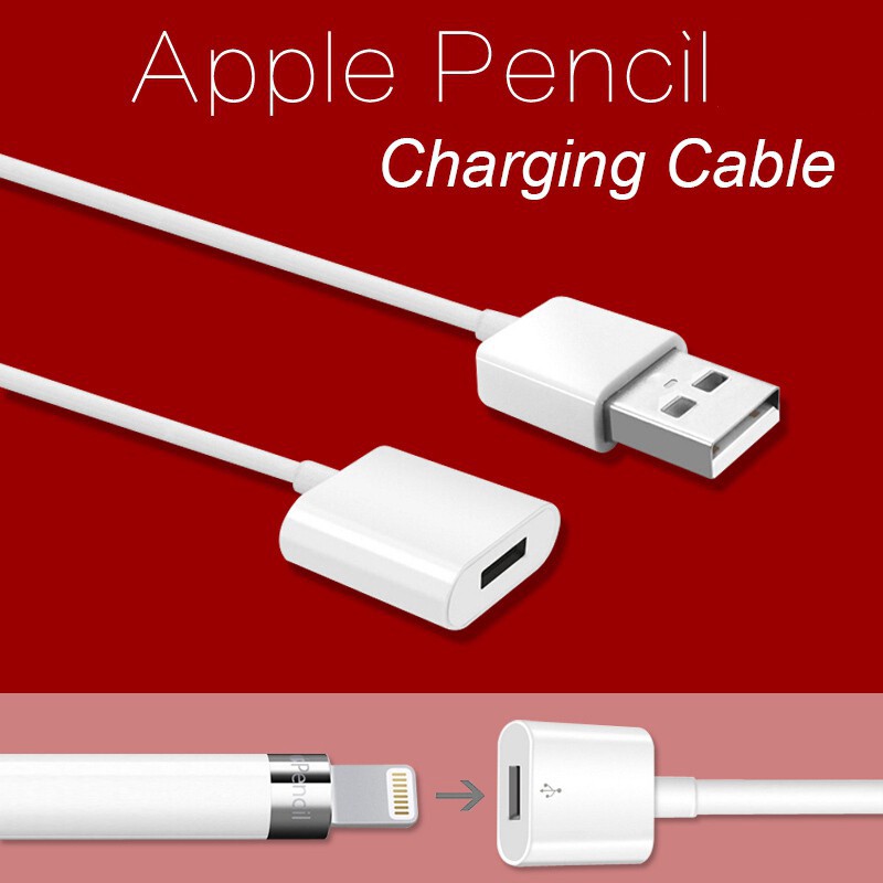 Apple Pencil Charger USB to Lightning Female Charging Cable