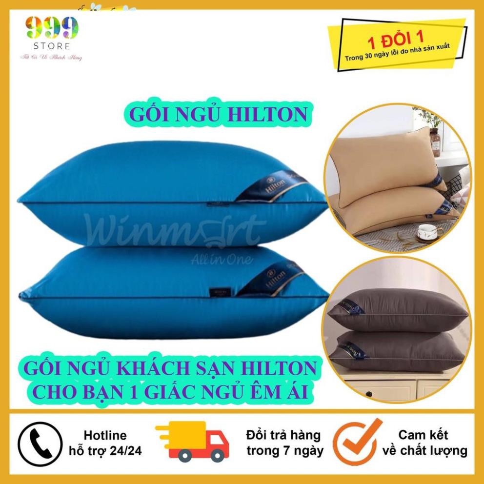 Combo 2 Gối Ngủ Cao Cấp HILTON, Bộ Gối Ngủ Chuyên Dành Cho Khách Sạn, Resort Cực Kỳ Êm Ái, Cho Bạn G