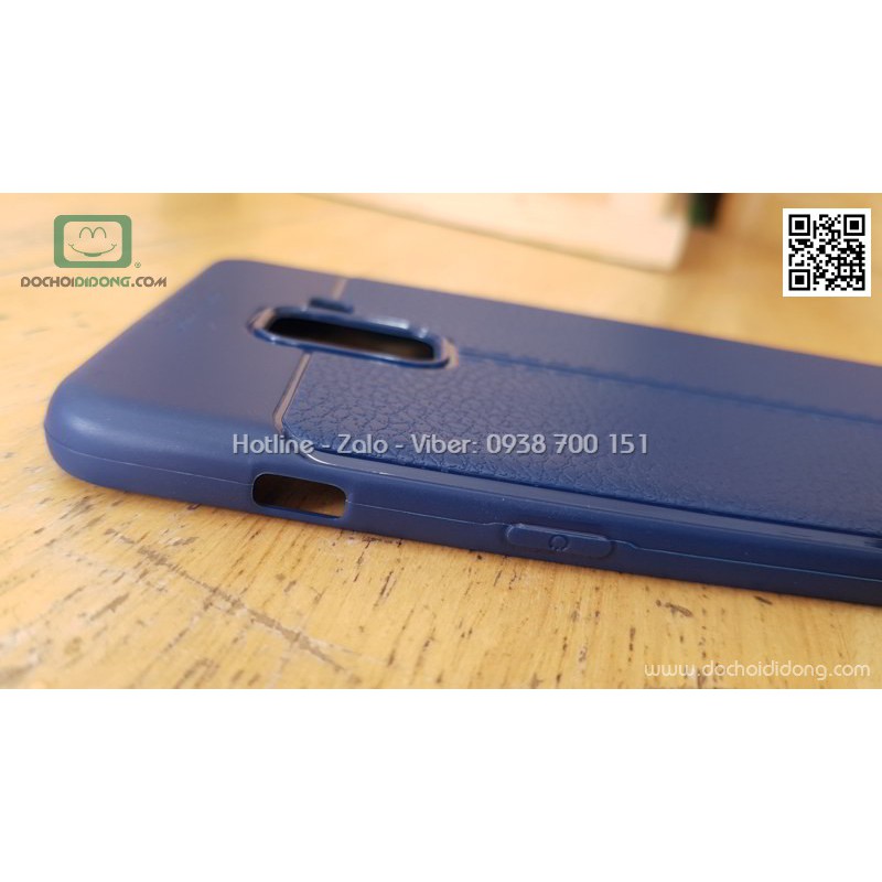 Ốp lưng Samsung A8 Plus 2018 Auto Focus dẻo lưng da