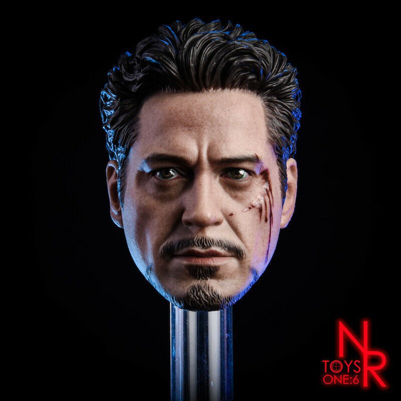 Mô hình đầu nhân vật Tony Stark MK5 2.0 tỉ lệ 1/6 12"