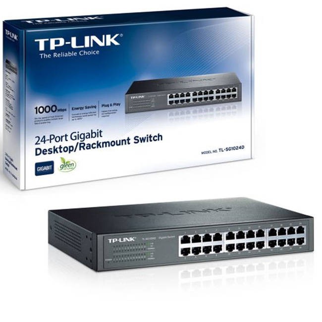 Switch chia mạng 24 cổng Tp-link TL-SG1024D Chuẩn Gigabit