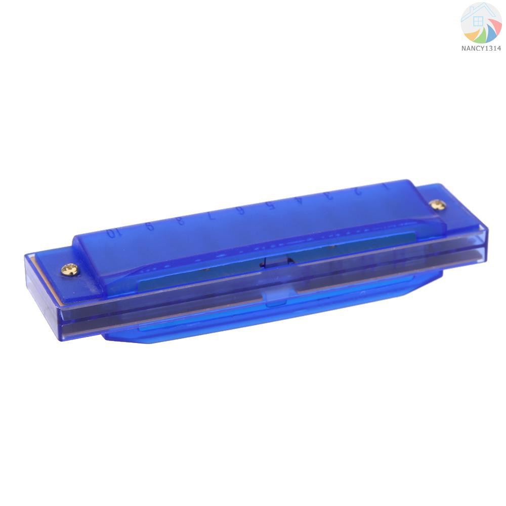 ♫Diatonic Harmonica 10 Holes Blues Harp Mouth Organ Key of C Reed Instrument with Case Kid Musical Toy