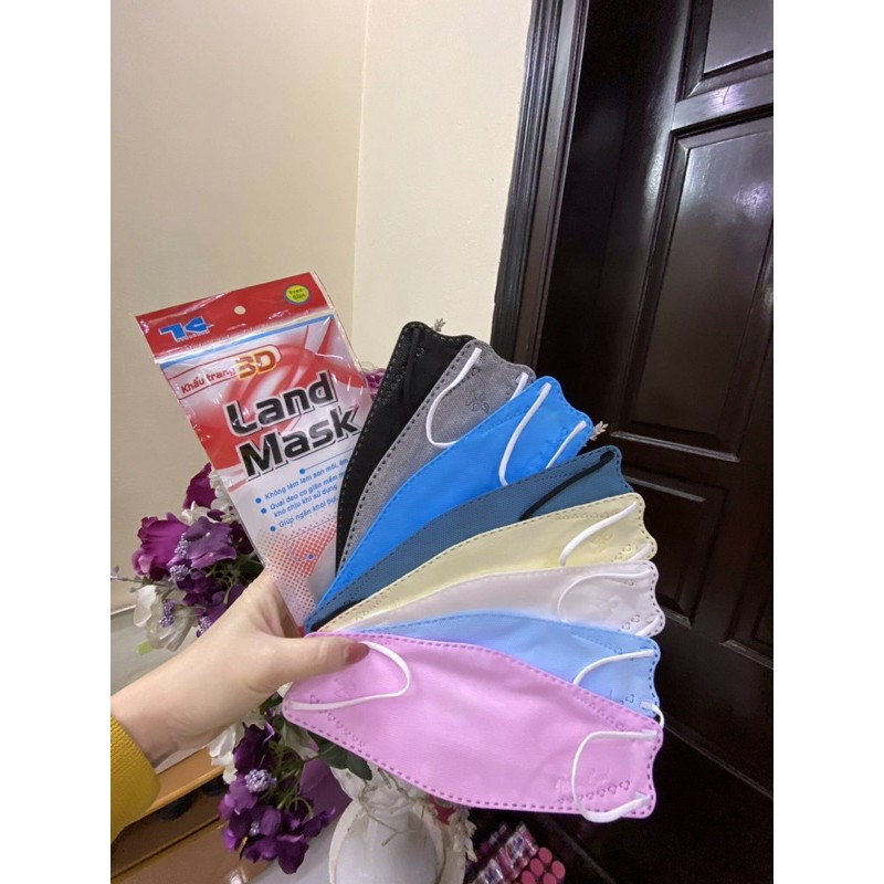 3D LAND MASK VIP ĐỎ Bịch 6 cái