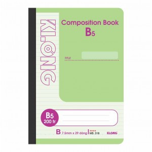 [ab] Sổ may gián gáy KLONG 200tr B5 58/90; MS: 318