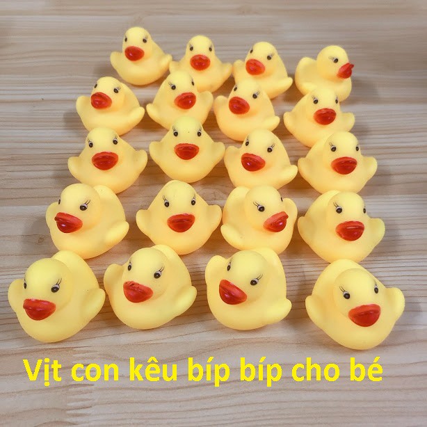 Đồ chơi  Vịt con xinh xắn kêu bíp bíp nhà tắm với bé