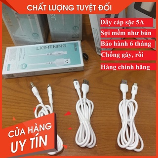 Dây cáp sạc nhanh IPwinlink w222 I,sợi dây silicon to dẻo siêu mềm mịn,sạc cho từ IP5 đến IP12 tablet táo