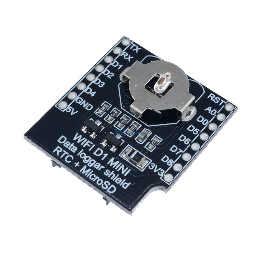 Thẻ Nhớ Micro Sd Cho Wemos D1 Mini Real Time Clock Dữ Liệu + Rtc Ds1307 Cho Arduino / Raspberry