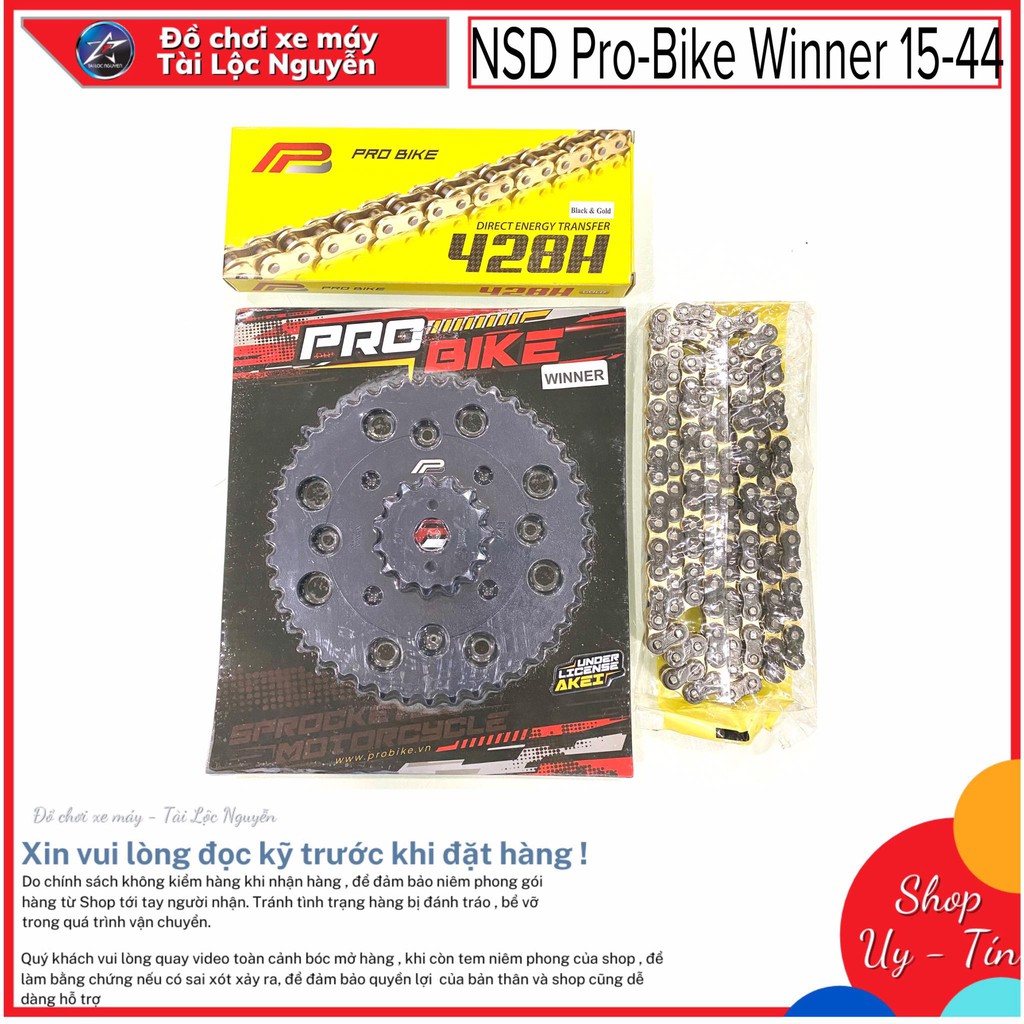 BỘ NHÔNG SÊN DĨA PRO BIKE CHO EX150 VÀ HONDA WINNER/WINNER X