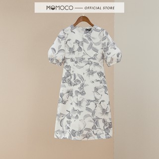 Váy Dáng Suông Chữ A MOMOCO Cổ Tròn Tay Vuông M2779