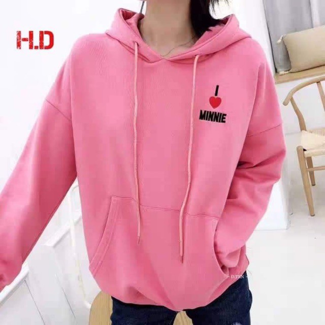 [FREESHIP ĐƠN TỪ 50K] Áo hoodie MINIE chữ ngực HDA1019