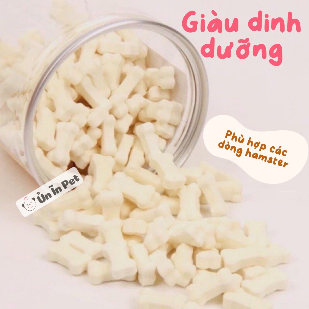 Đồ ăn cho hamster, XƯƠNG SỮA DÊ cho hamster bổ sung canxi, khoáng chất kiêm mài sạch răng
