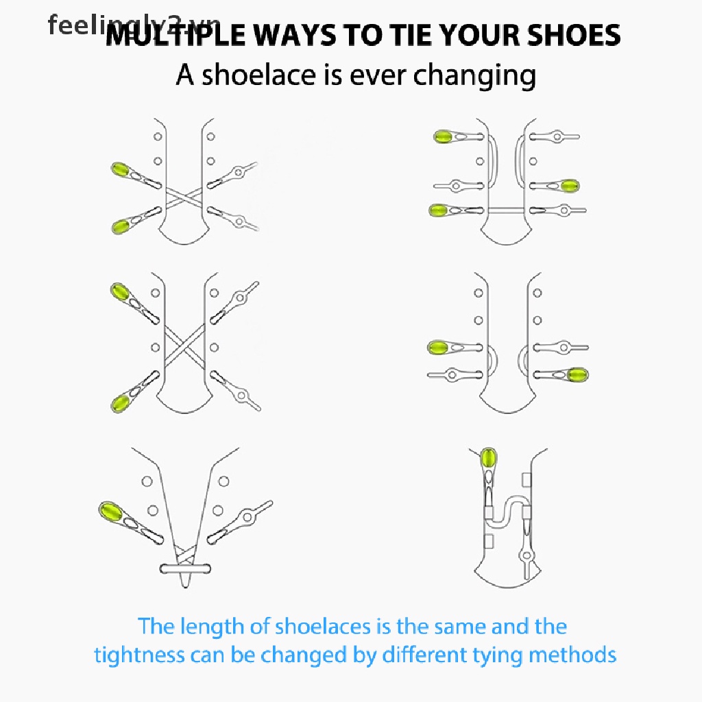 Bộ 12 Dây Giày Thể Thao Bằng silicone Co Giãn Không Cần Dùng Tay