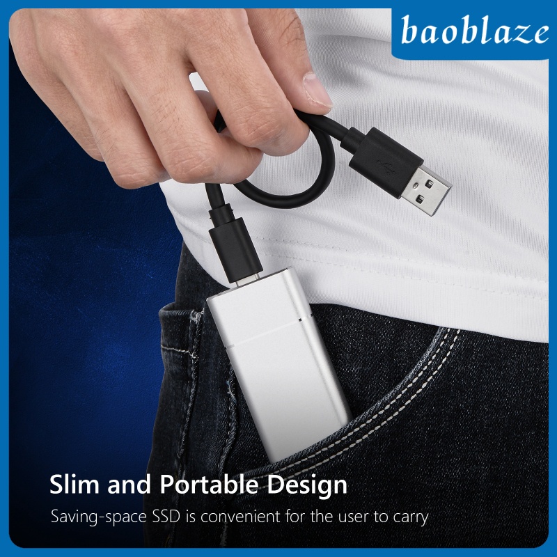 (Baoblaze) Ổ Cứng Ngoài 1t Ssd Usb3.1 Bằng Hợp Kim Di Động Cho Android Tablet Laptops | BigBuy360 - bigbuy360.vn