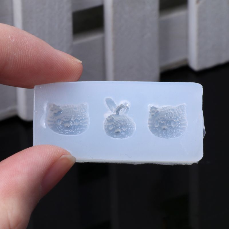 Bộ 6 Khuôn Silicone Tạo Hình Động Vật 3D Siêu Mini Dành Riêng Cho Keycap Resin
