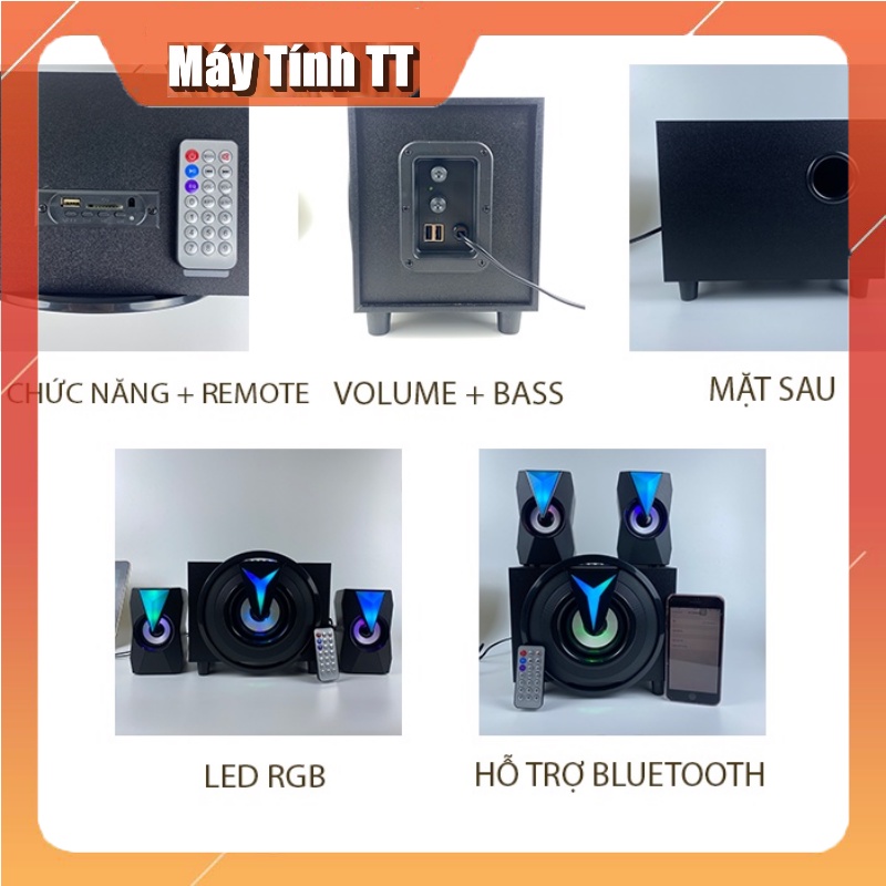Loa Máy tính có Bluetooth  K10 để bàn  jack cắm usb âm bass mạnh đẹp chất có dây giá rẻ