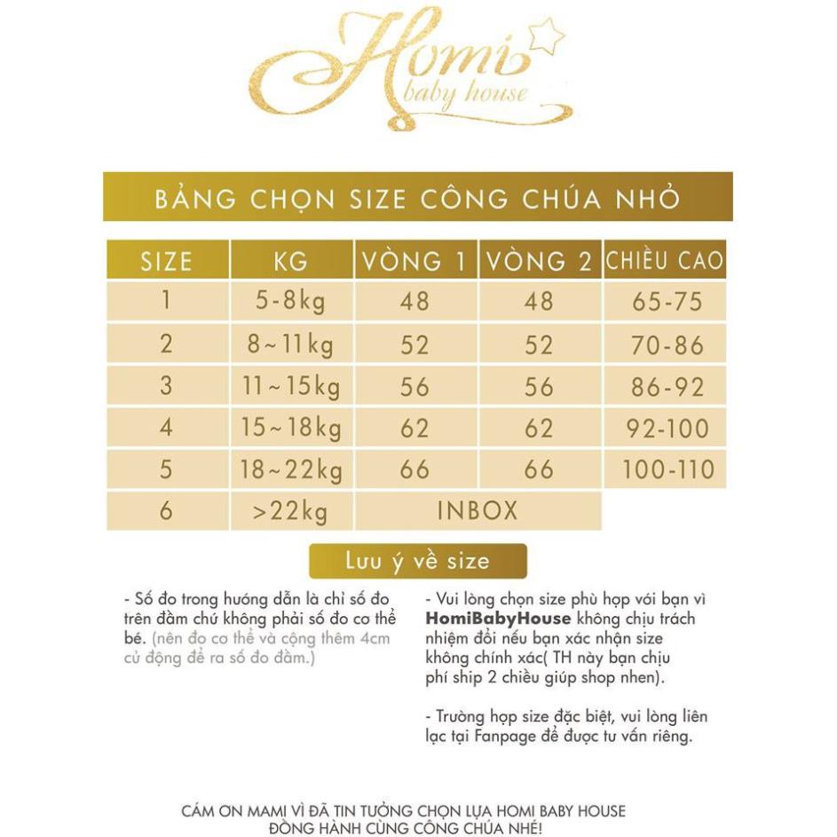 Đầm công chúa HOMI BABY HOUSE váy bé gái công chúa màu hồng Tinker phối nơ eo đen VIP