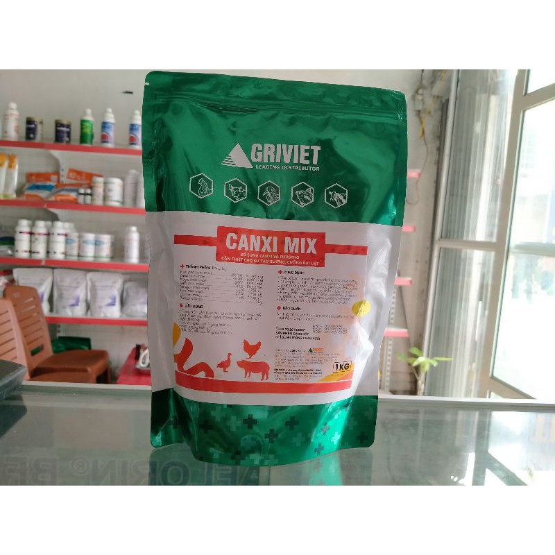 1kg CANXI MIX-BỔ SUNG CANXI VÀ PHOSPHO CẦN THIẾT CHO VẬT NUÔI