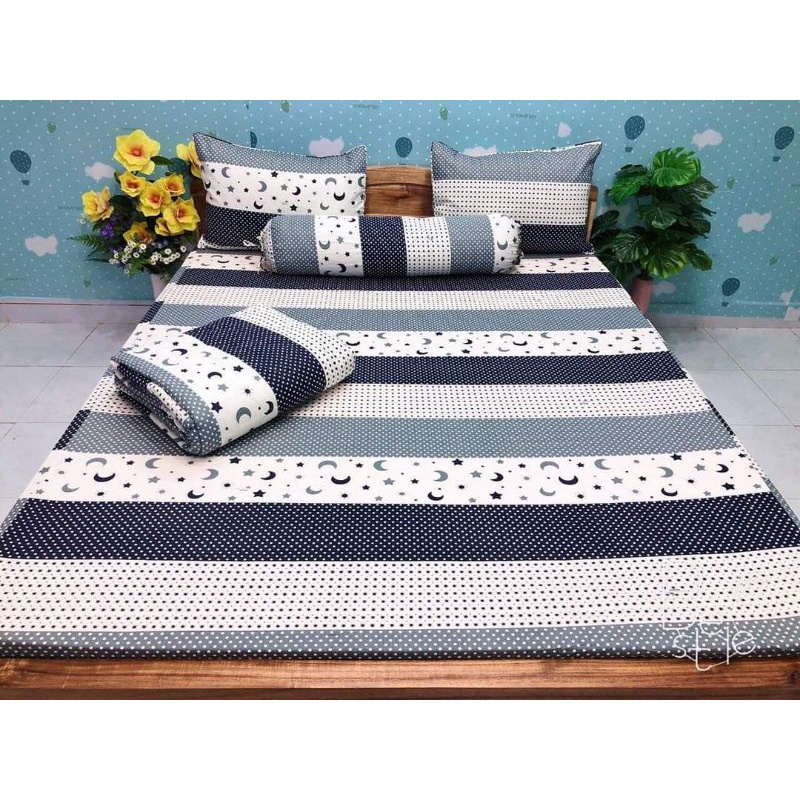 Bộ Drap Cotton Thắng Lợi 1m6