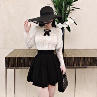 Set Áo ren trắng kèm Chân váy