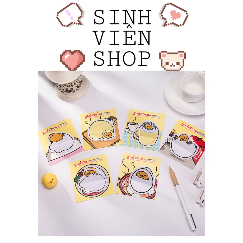 Giấy note ghi chú trứng Gudetama