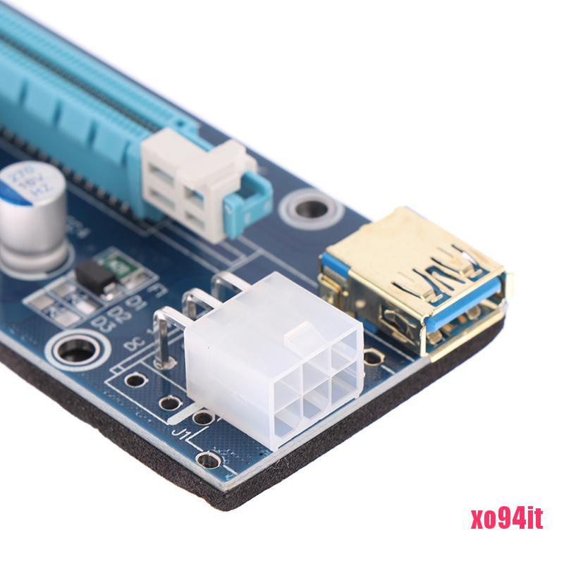 VER009S USB 3.0 PCI-E Riser Express 1X to 16x Extender Riser Card for BTC