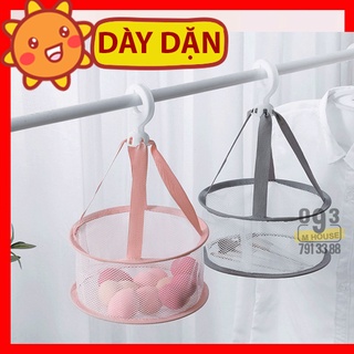 Tủ lưới phơi đồ gấp gọn giỏ lưới phơi đồ giá phơi đồ có móc treo
