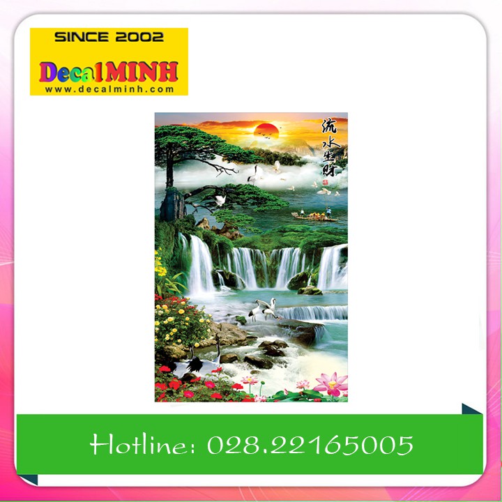 Decal Tranh dán tường phong thủy đẹp (cao cấp)
