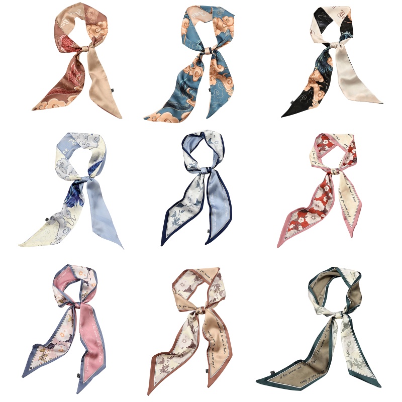 Khăn Quàng Cổ Bằng Satin Phong Cách Trung Hoa Thời Trang