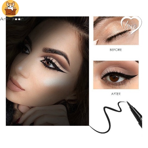 Bút Kẻ Mắt Dạng Lỏng Ba Chiều Màu Đen Lâu Trôi Chống Thấm Nước Chống Mồ Hôi Không Phai Màu