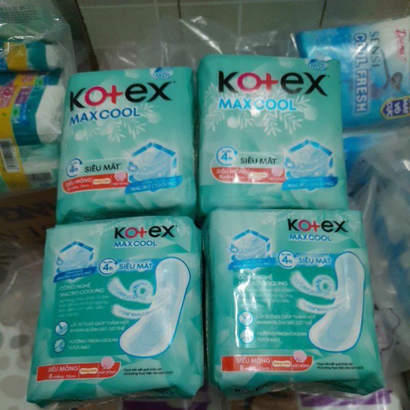 (Hàng Tặng) Kotex thảo dược siêu mỏng không  cánh 23cm 8 miếng (