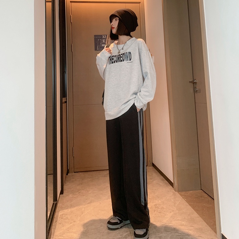 NRVP Quần Thể Thao Dài Dáng Rộng Phong Cách Thời Trang Hàn Quốc