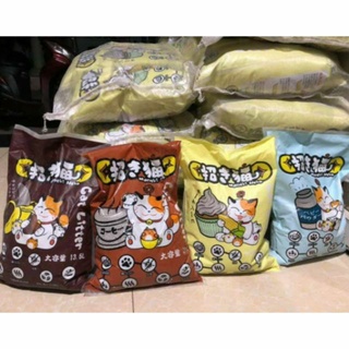 Maneki Neko cát đất sét cho mèo túi 5L