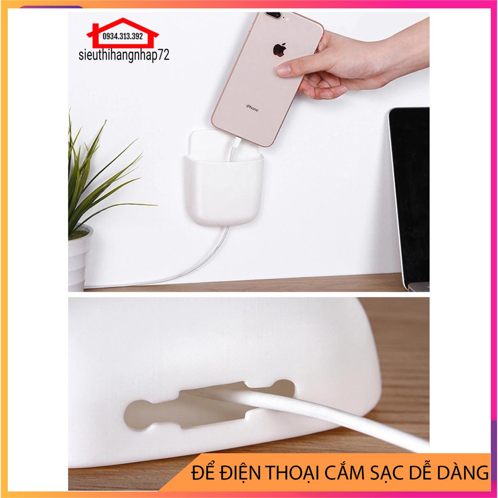 Khay gắn tường để đựng remote, điều khiển máy lạnh tiện dụng treo tường (giao màu ngẫu nhiên) [KHAY DÁN]]