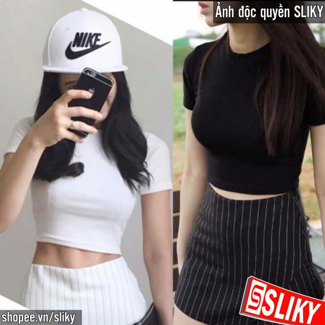 Áo thun ngắn tay🌸 Thun 2s croptop sexy ngắn tay dây body dáng ôm nữ SIÊU HOT 🌸