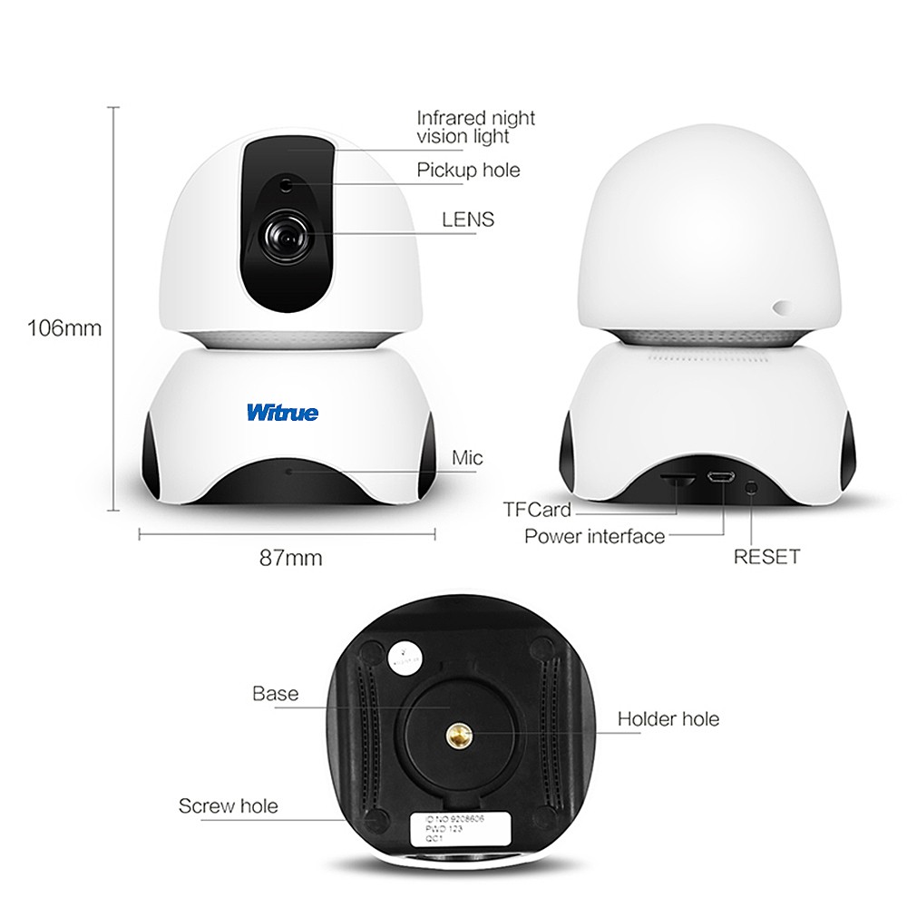 Camera IP Wifi 360Eyes 2.0Mp định vị hình ảnh 3D - Hàng Chính Hãng