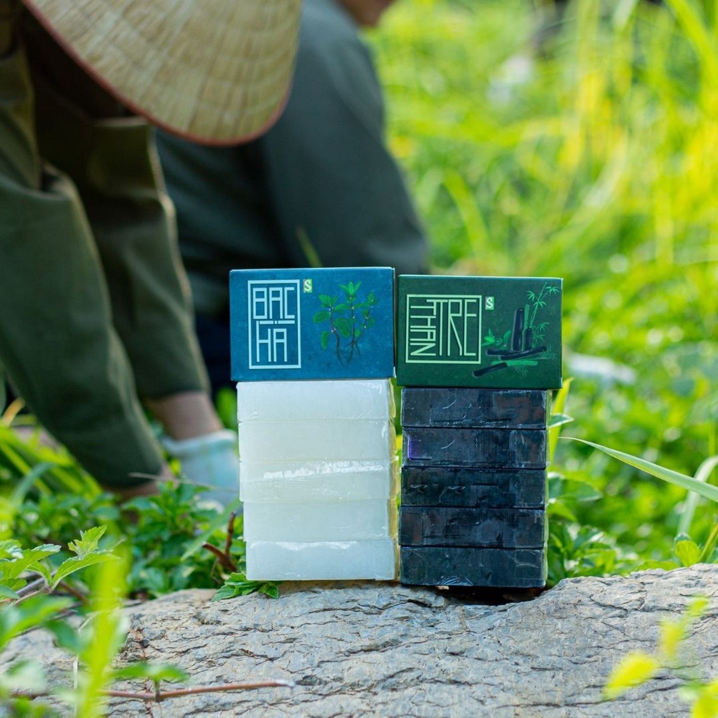 Xà bông bạc hà, xà bông handmade 100% thảo dược từ thiên nhiên, sảng khoái mát lạnh mùa hè. | BigBuy360 - bigbuy360.vn