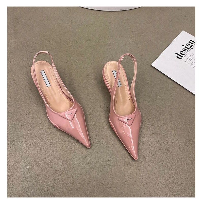 GIÀY MŨI NHỌN HỞ GÓT 4P SIÊU SANG