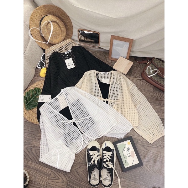 Set áo lưới mix gì cũng xinh