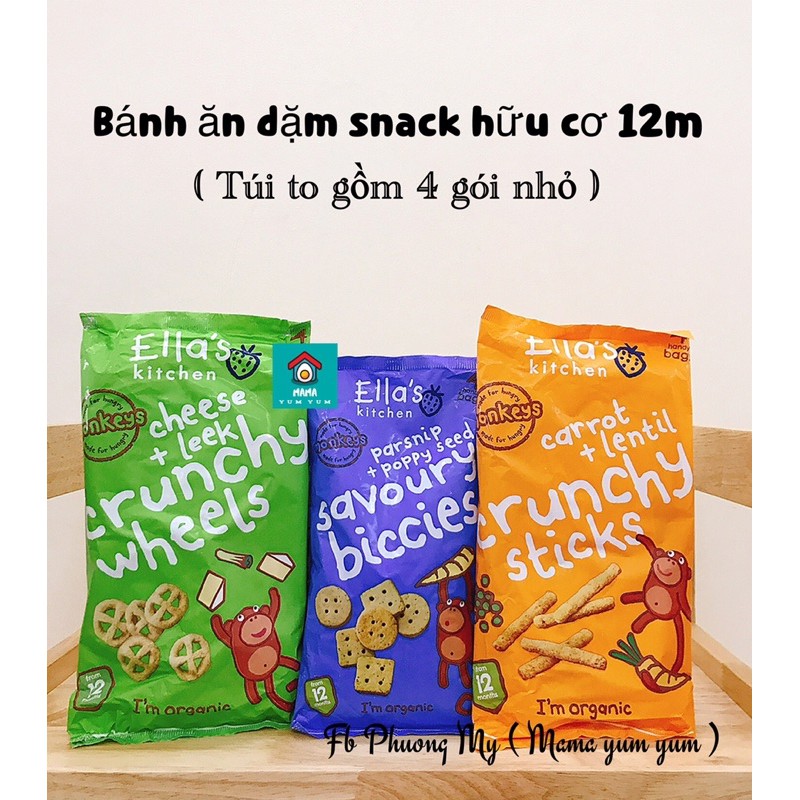 Date 7,11/2022 Bánh snack ăn dặm hữu cơ Ella’s Kitchen cho bé 12 tháng của Anh