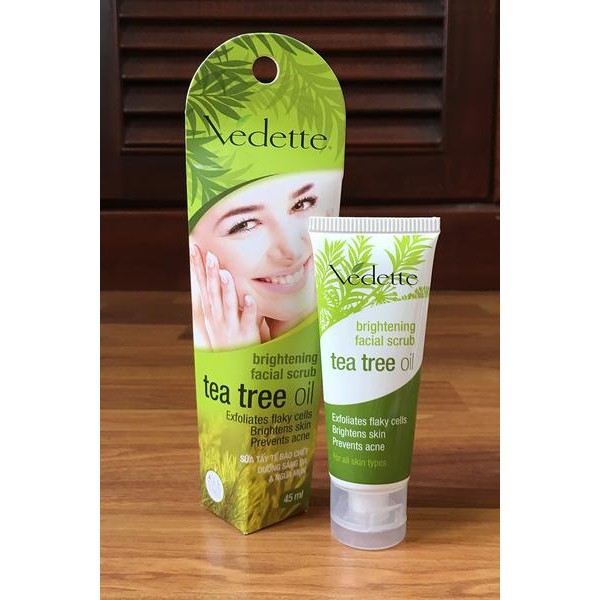 Sữa Tẩy Tế Bào Chết Tràm Trà Dưỡng Sáng và Ngừa Mụn VEDETTE 45ml | BigBuy360 - bigbuy360.vn