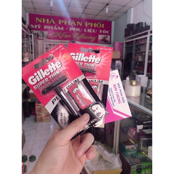 Cán dao cạo râu Gillette Supper Thin (Kèm lưỡi)