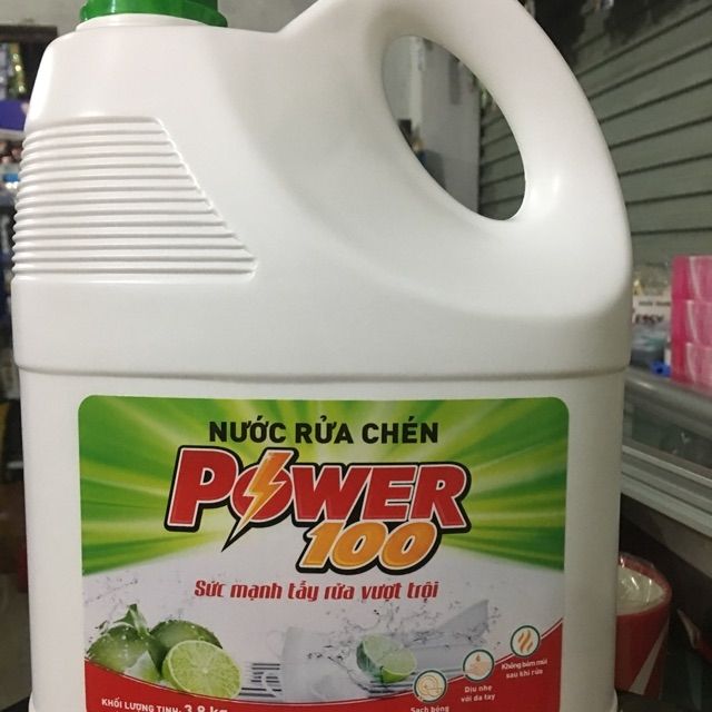 Nước rửa chén Power 100 3.8 kg