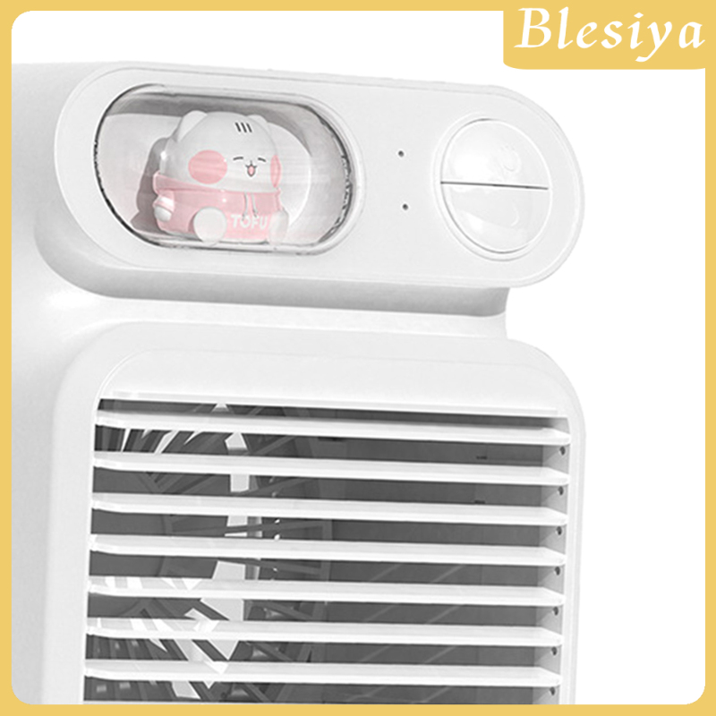 [BLESIYA]3-in-1 Portable Air Conditioner Fan with 3 Wind Speeds with 150ml Water Tank 4000mAh with LED Night Light for Room Indoor