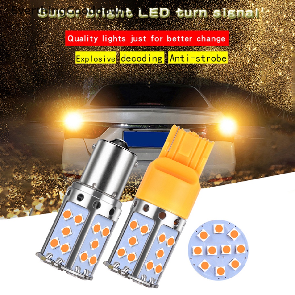 Everthinggooddown Đèn LED Tín Hiệu Xi Nhan 1156 7440 T20 3030 35smd W21W