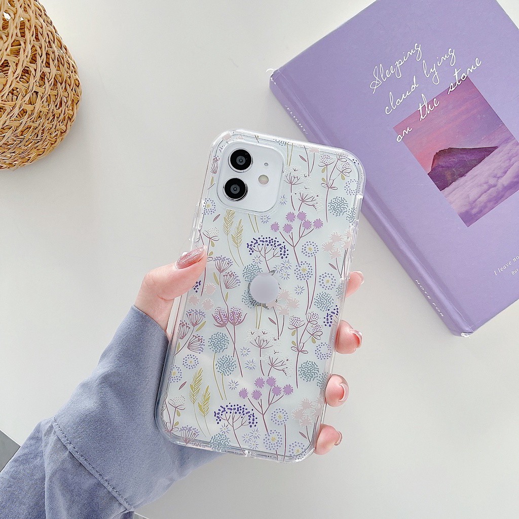ốp lưng hoa cho iphone ốp phong cách hoa lá iphone 6 7 8 7plus 8plus 6plus x xr xsmax 11 pro max 12promax