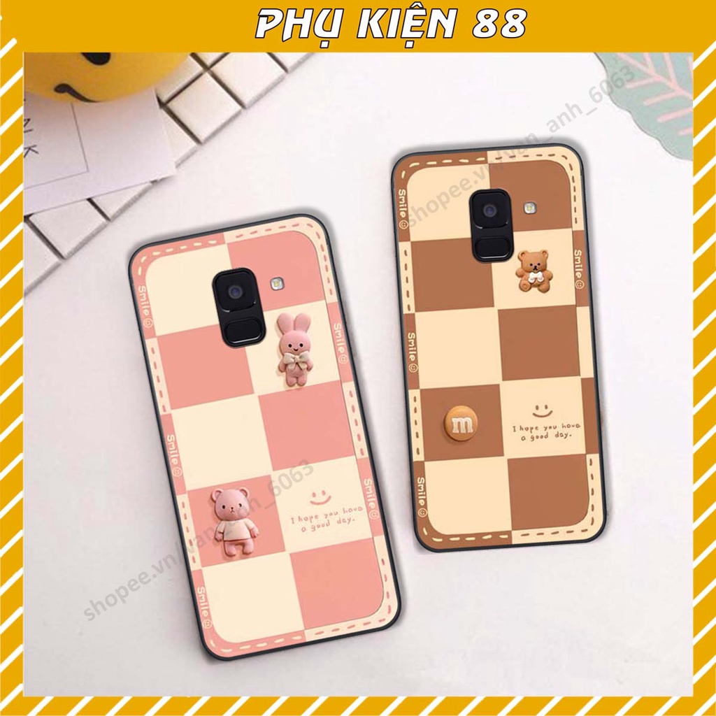 Ốp lưng Samsung A6 2018 / A6 Plus / A6+ hình gấu, kẹo dễ thương cute