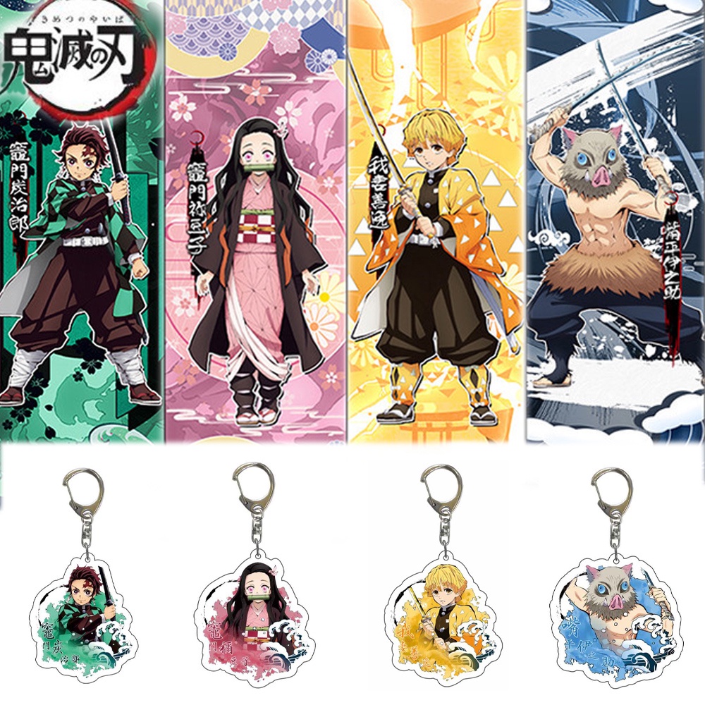 Móc khóa acrylic in hình Demon Slayer độc đáo